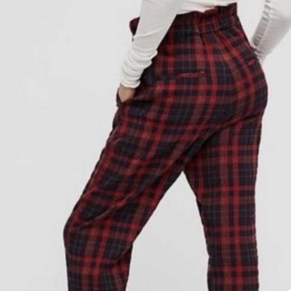 Free People Here and There Plaid Pants - Picture 2 of 10